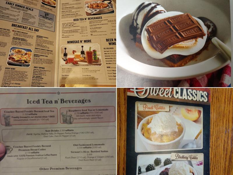 Cracker Barrel Old Country Store Menu