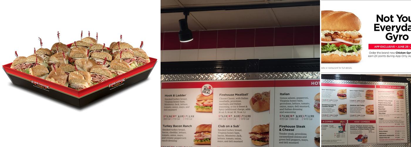 Firehouse Subs Surfside Beach Menu