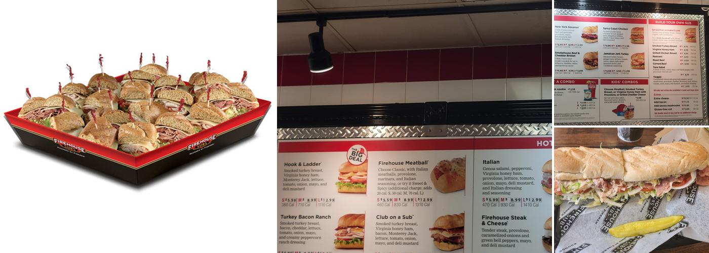 Firehouse Subs Surfside Beach Menu