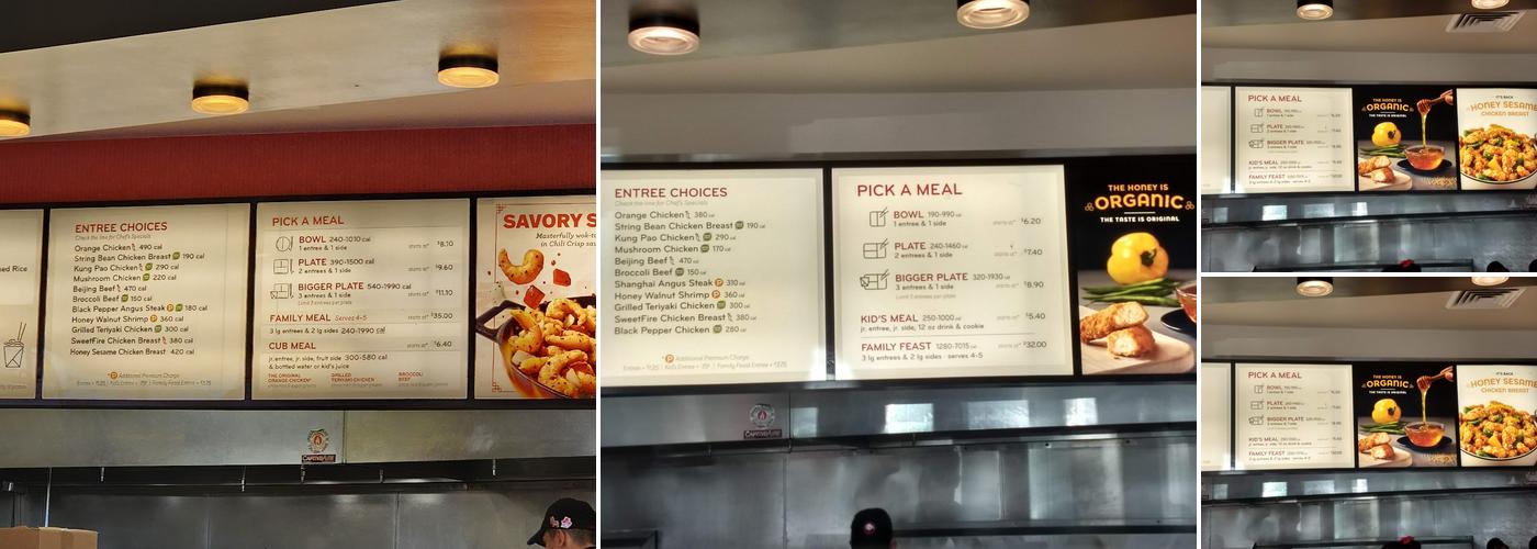 Panda Express Menu