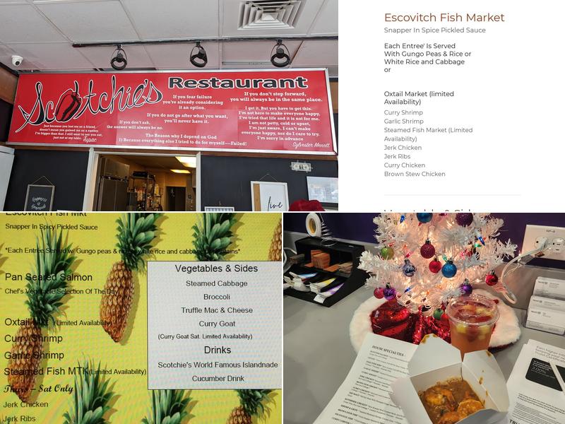 Scotchies Menu