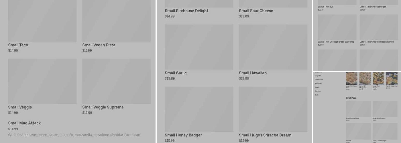 Firehouse Pizza Ft Jesse Menu