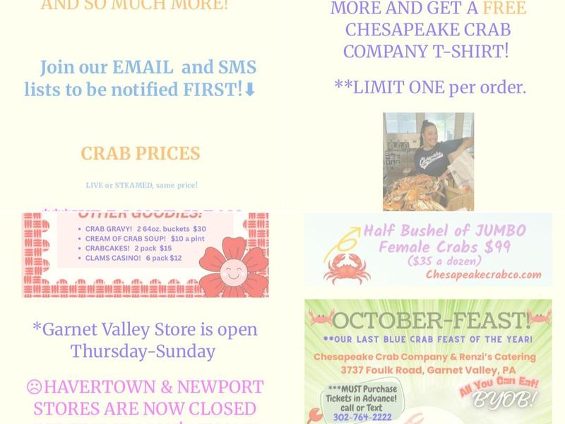 Chesapeake Crab Company Menu