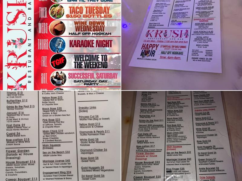 Krush Atlanta, East Point Menu, Reviews (109), Photos (24) Restaurantji