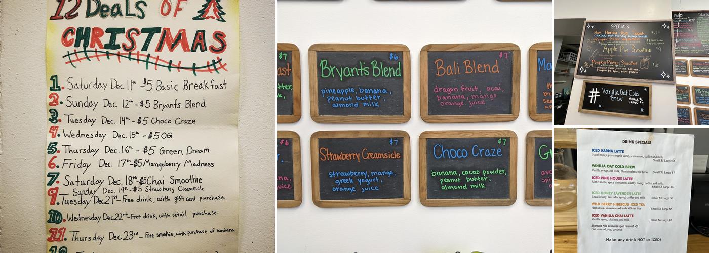 Karma Cafe & Smoothie Bar of Bay View Menu