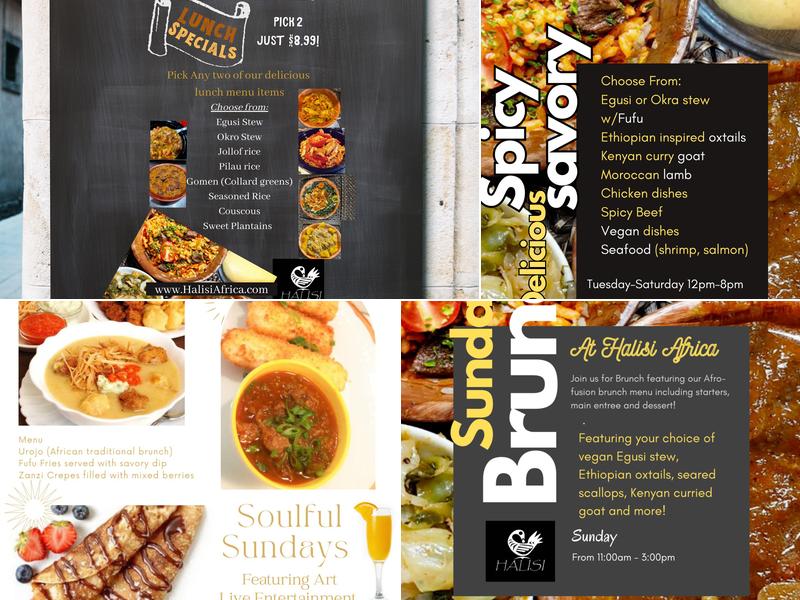 Halisi Africa Menu