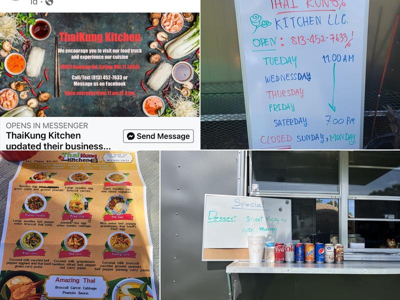 ThaiKung kitchen Menu