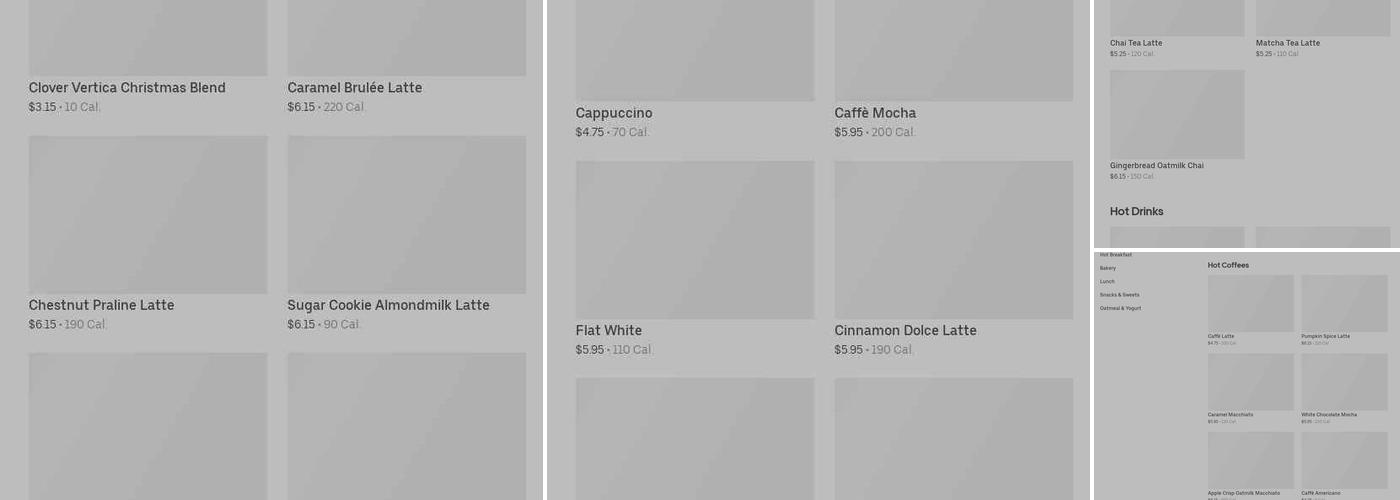 Starbucks Menu