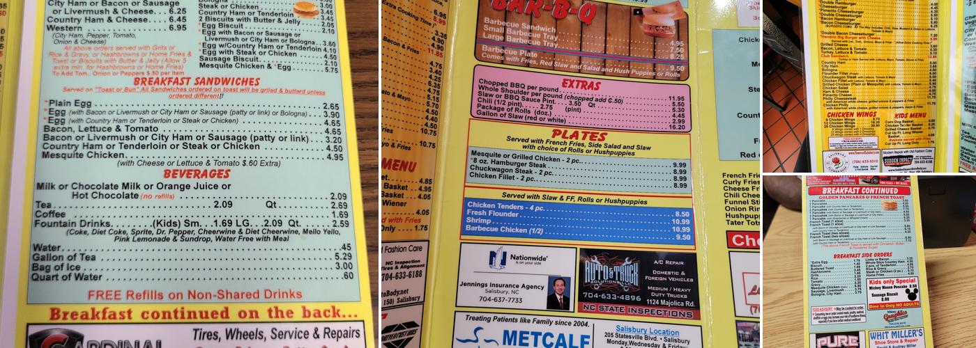 Hendrix Bar-B-Que Menu