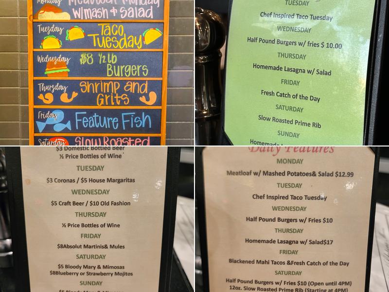 Fresh Chef Kitchen Menu