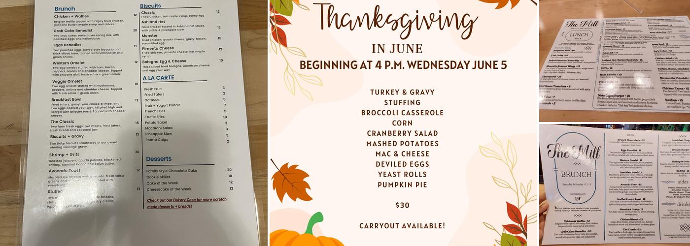 The Mill AKY Menu