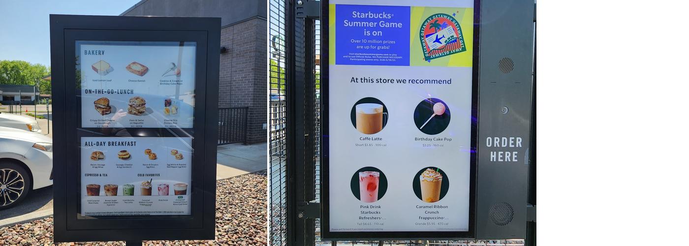 Starbucks Coffee Company Menu
