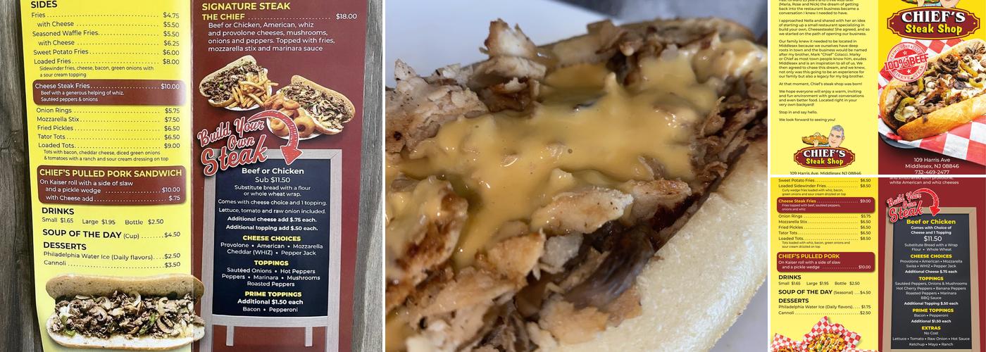 Chief's Steak Shop Menu