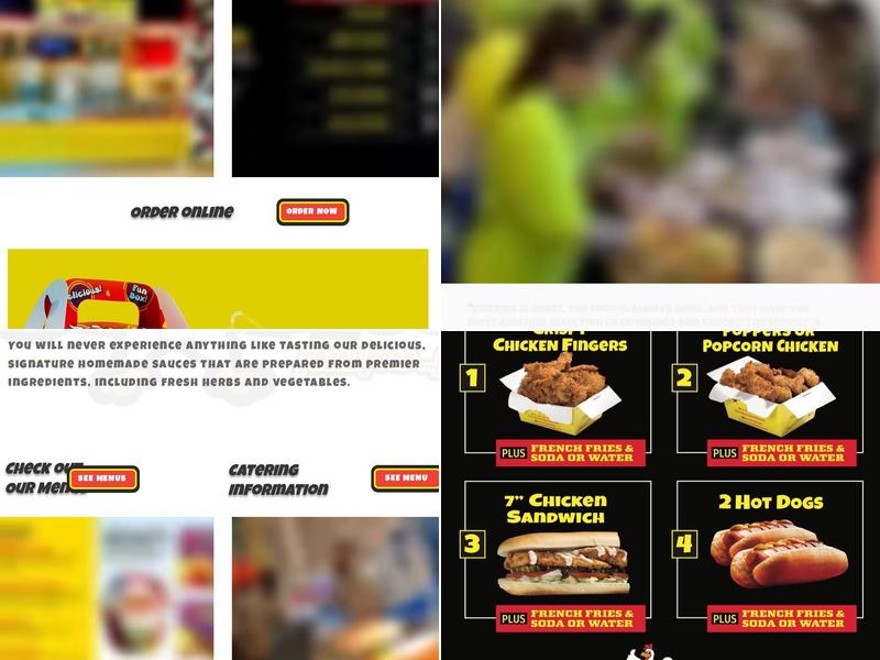 Chickies Five Towns Menu