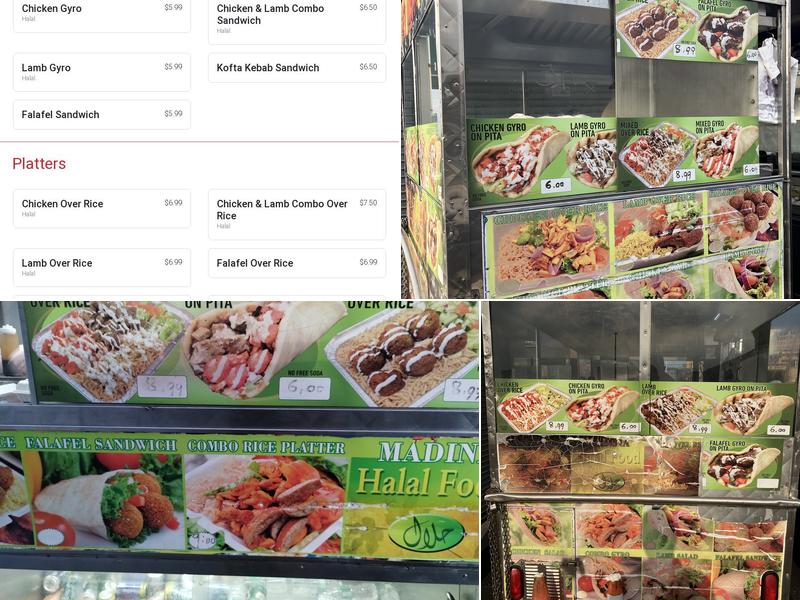 Madina Halal Food Menu