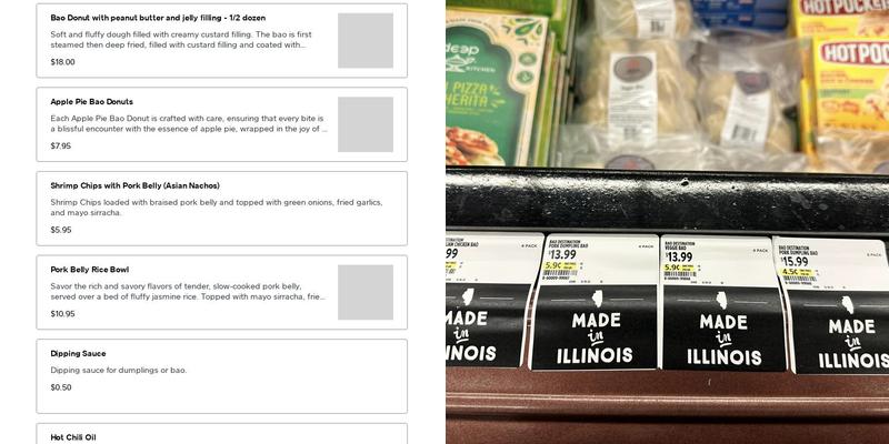 BAO DESTINATION Menu