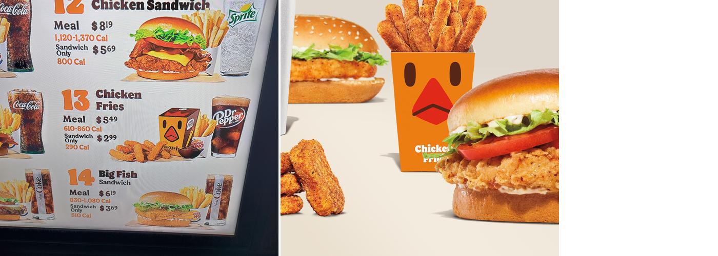 Burger King Menu