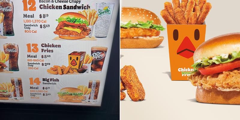 Burger King Menu