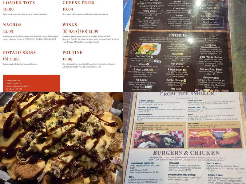 Big J's Roadhouse Menu