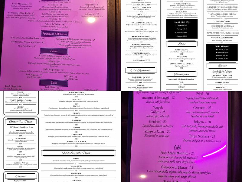 Via Sposito Colts Neck Menu