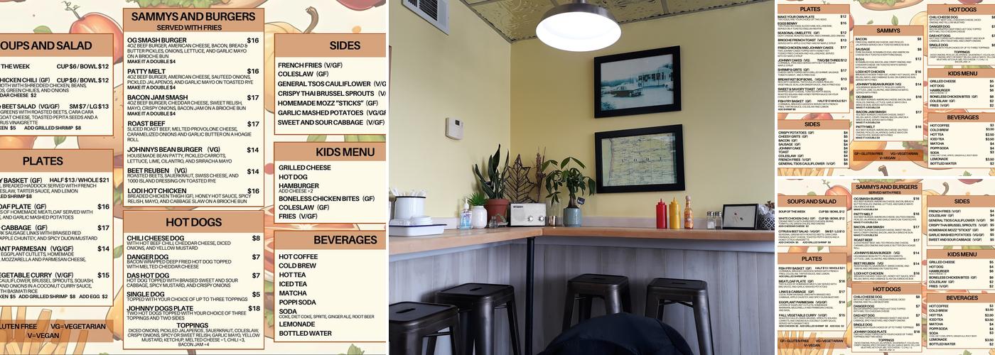 Johnny's Kitchen Menu