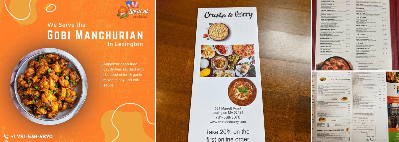 Spirit of India Menu