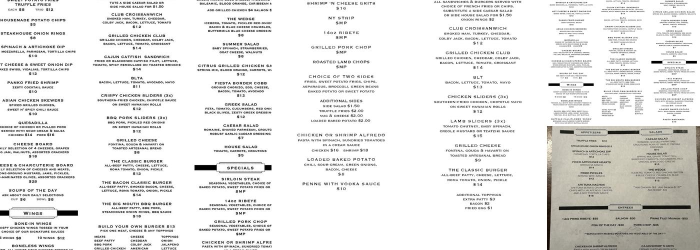 Off Broad Menu