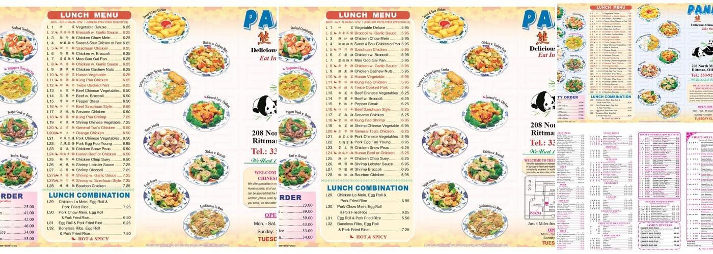 Panda Menu