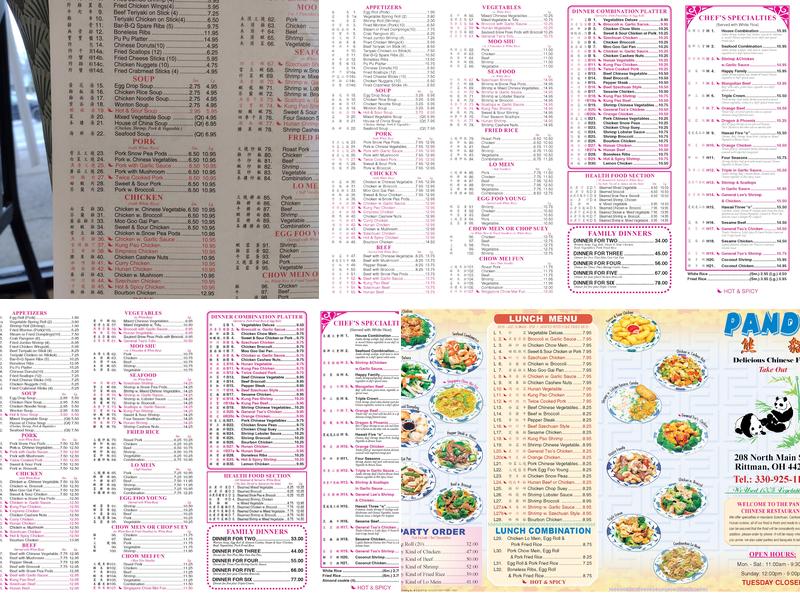Panda Menu