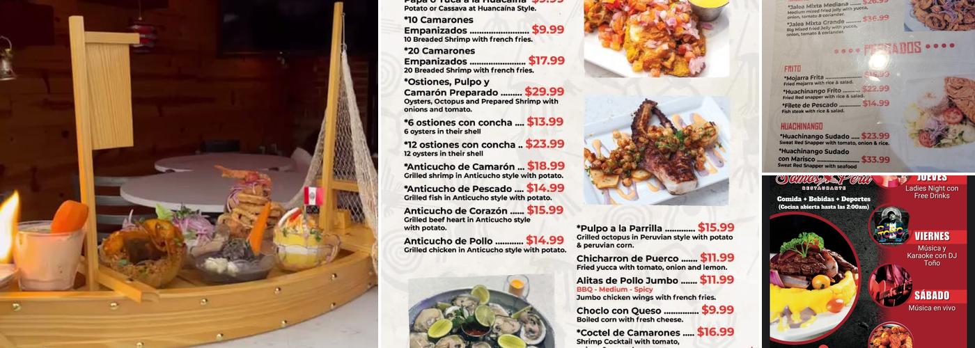 Somos Peru Menu