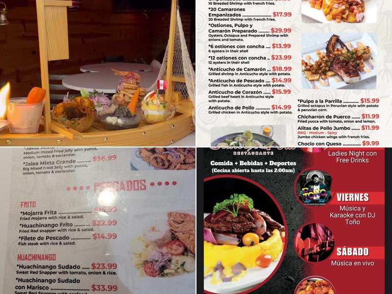 Somos Peru Menu