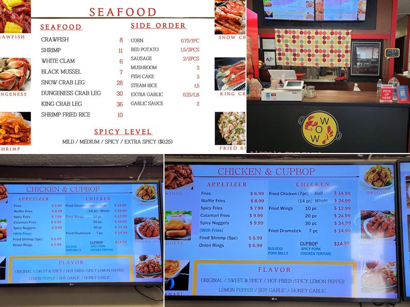 Wow Chicken & Cupbop Menu