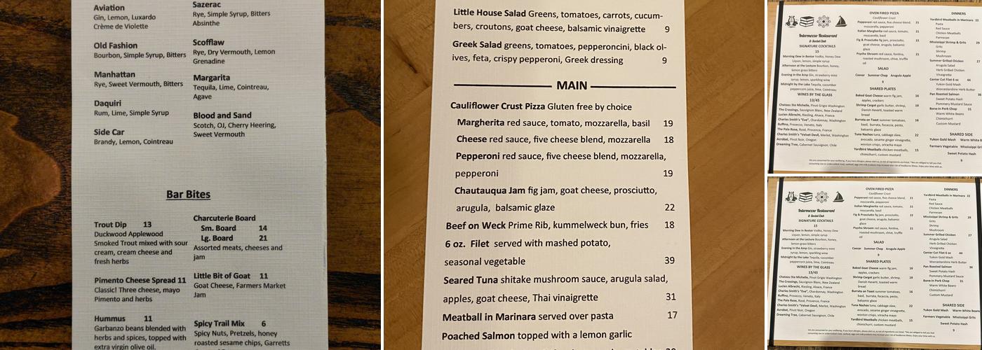 Intermezzo Restaurant Menu
