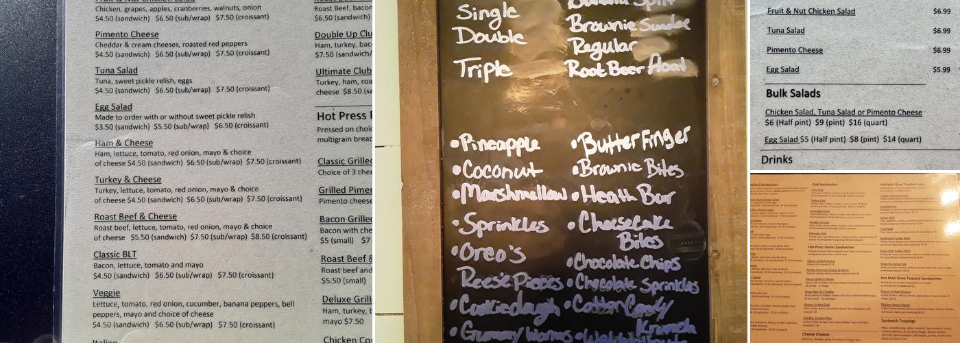 The Farmhouse Beulaville Menu