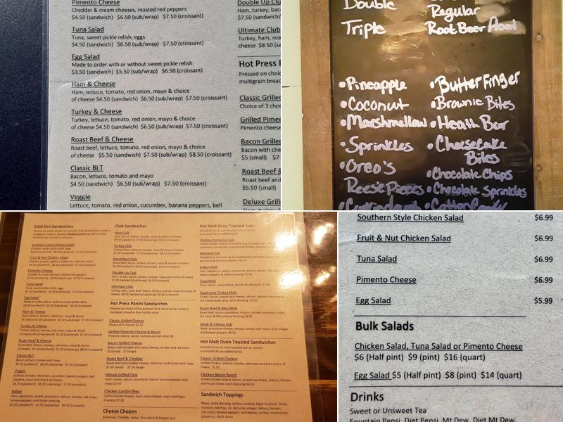 The Farmhouse Beulaville Menu