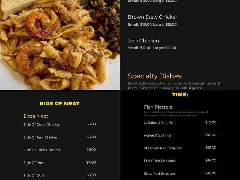 D & S Caribbean Kitchen Menu