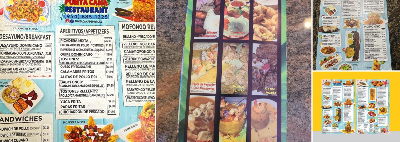 Punta Cana Restaurant Pembroke Pines Menu