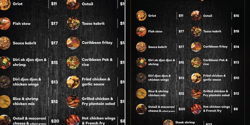 pJ#1Caribean Soul Food Menu