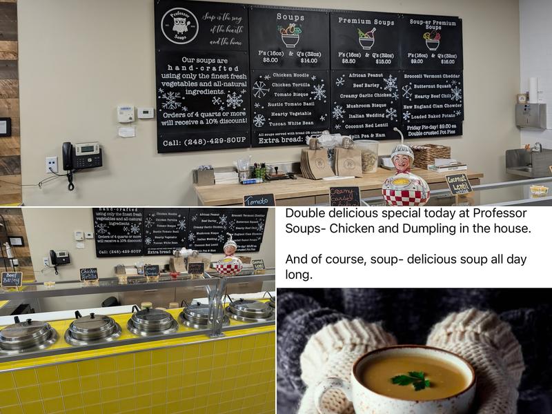 Professor Soups Menu