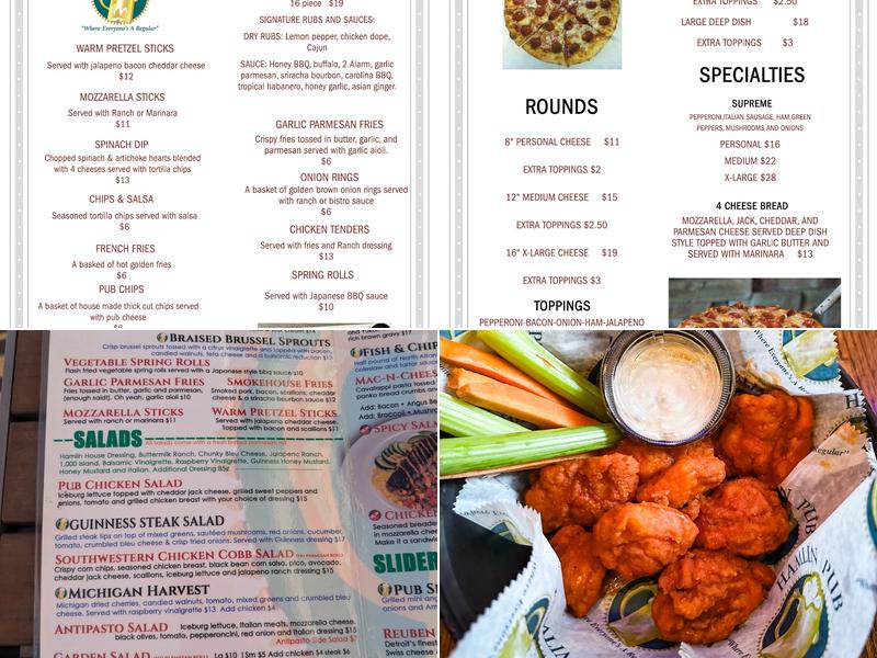 Hamlin Pub Menu