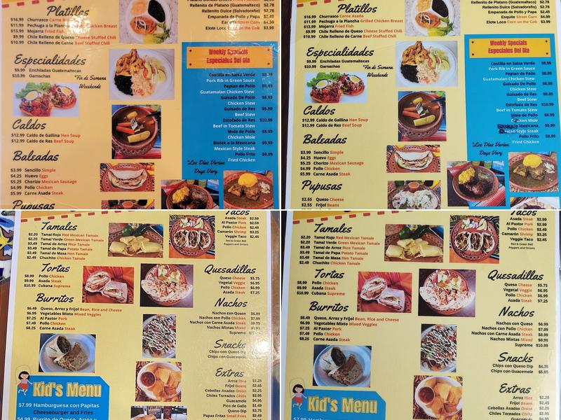 502 Antojitos Lilburn Menu