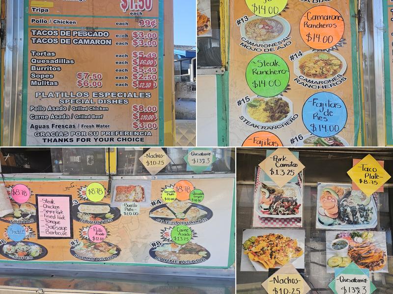 Taqueria expréss Menu