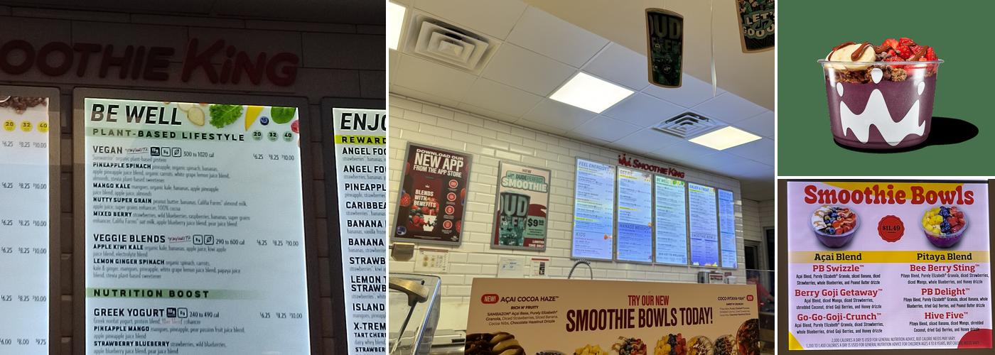 Smoothie King Menu