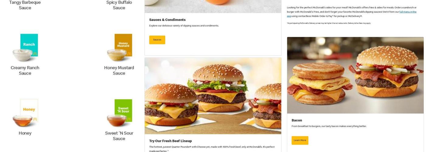 McDonald’s Menu