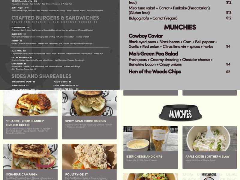 Black Dog Grille Menu