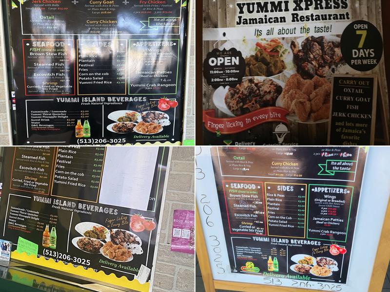Yummi Xpress Jamaican Restaurant Menu
