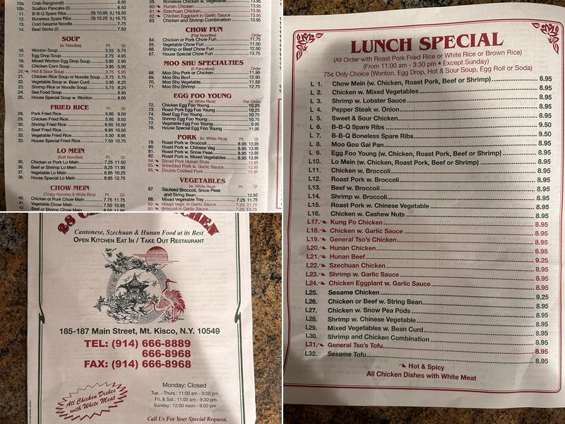 28 Chinese Kitchen Menu