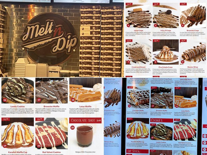 Melt n Dip Menu