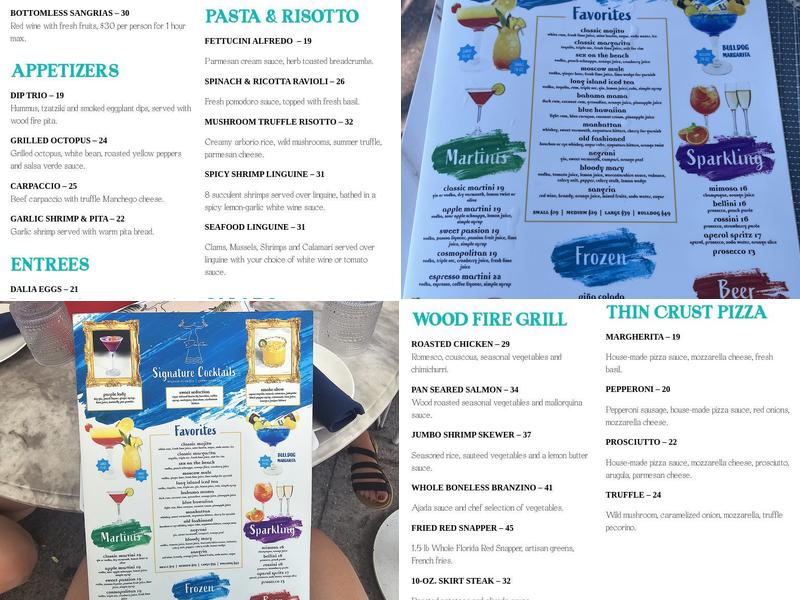 Meet Dalia - Mediterranean restaurant in Miami Beach Menu