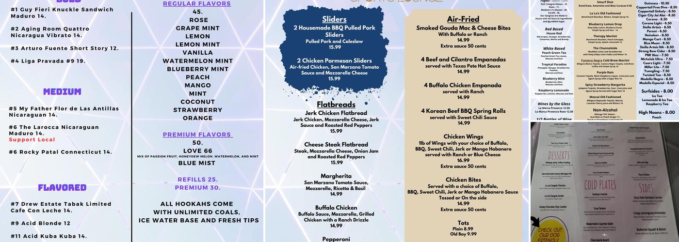 La La's Sangria Lounge Menu